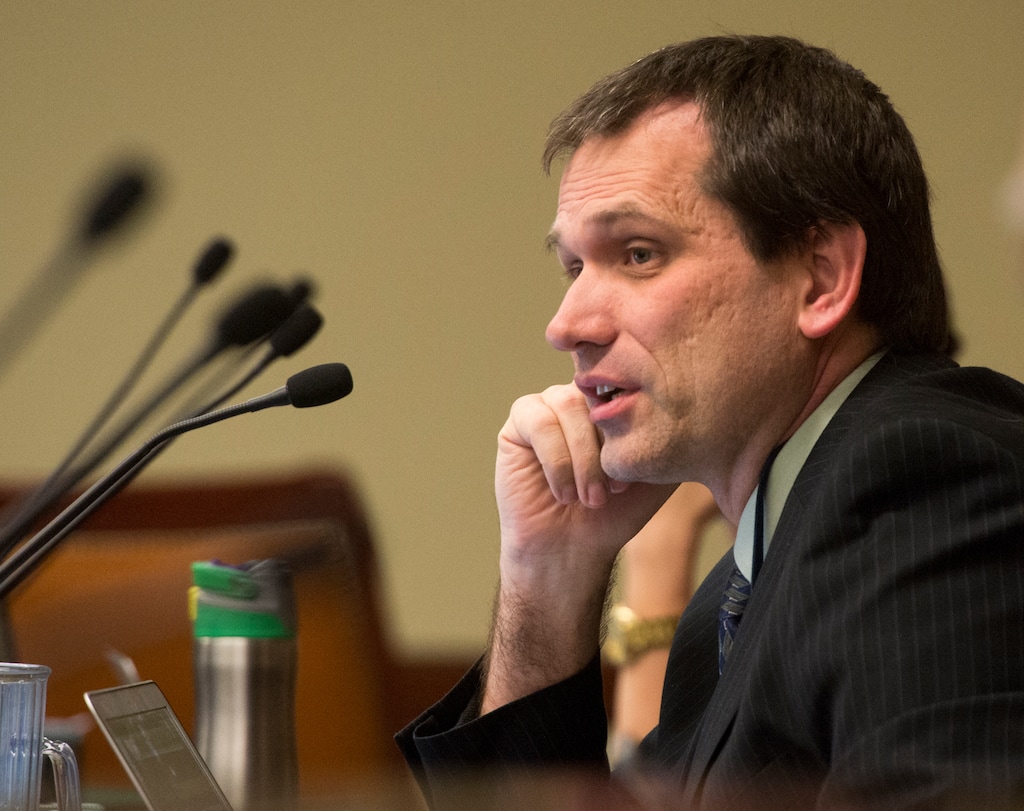 (Rick Egan  |  Tribune file photo) Rep. Ray Ward, R-Bountiful, as seen in February 2016. Ward is sponsoring HCR1, a nonbinding resolution that would acknowledge prevailing science saying the Earth is warming and that human carbon-dioxide emissions are a primary cause.  The measure drew a mixed reception on Tuesday before the House Natural Resource, Agriculture and Environment Committee.