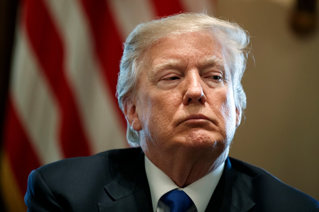 (Evan Vucci | Associated Press file photo) In this Tuesday, Jan. 9, 2018 file photo, President Donald Trump listens during a meeting with lawmakers on immigration policy in the Cabinet Room of the White House in Washington. Trump's use of a vulgar term to describe African countries has left the small cluster of immigration hard-line groups in the U.S. scrambling to distance themselves from him. Trump used the vulgarity during an Oval Office meeting on Thursday, Jan. 11, with members of Congress in asking why the U.S. would want more immigrants from places such as Haiti and Africa.