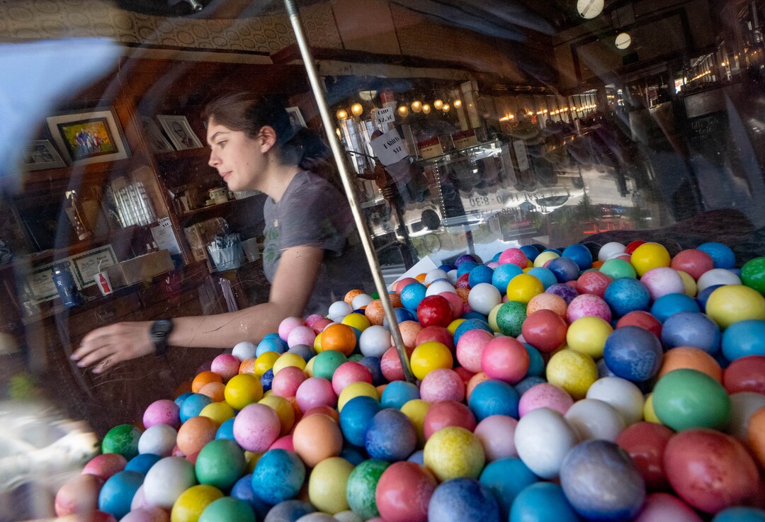 (Francisco Kjolseth | The Salt Lake Tribune) Rachel Bishop works at the Idle Isle Cafe in Brigham City on Friday, May 14, 2021, which is turning 100 this month. The restaurant has been in its current location since May 1, 1921 — making it one of Utah's continuously operating restaurant.