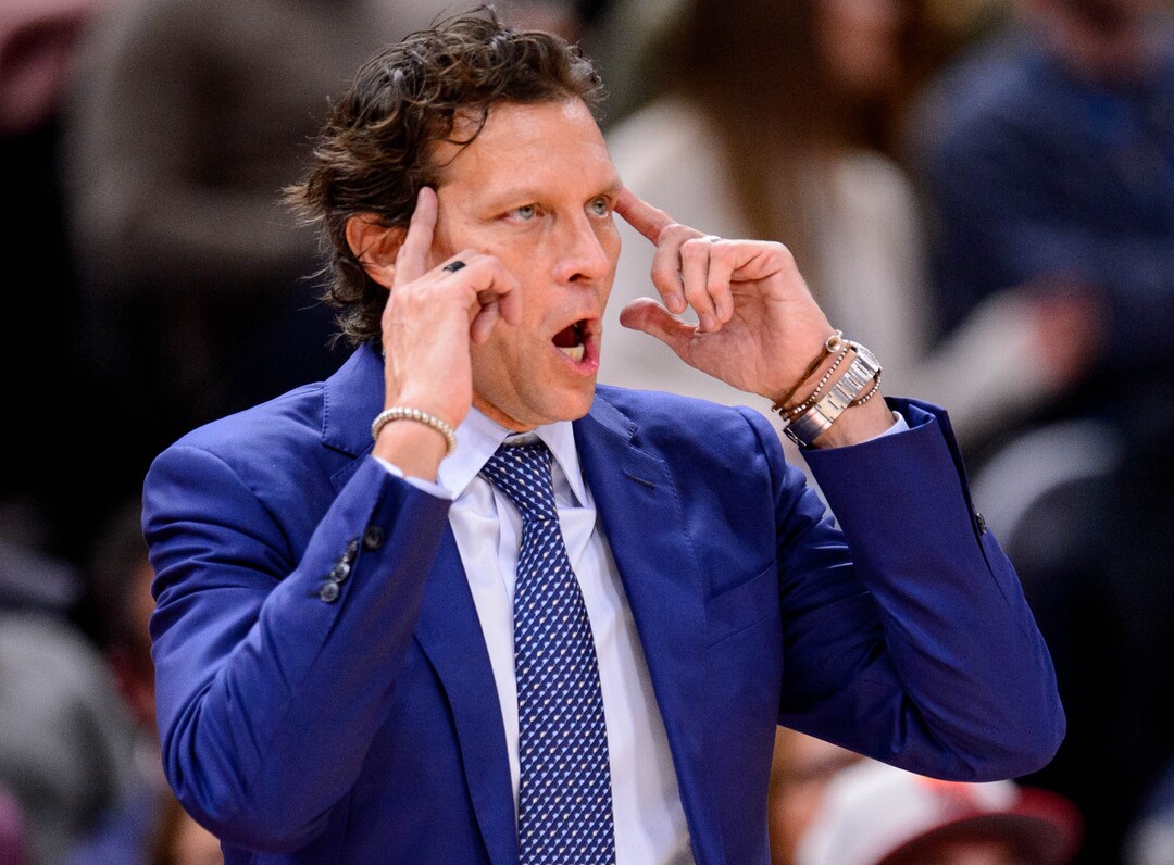 (Trent Nelson  |  The Salt Lake Tribune) Utah Jazz head coach Quin Snyder as the Utah Jazz host the Charlotte Hornets, NBA basketball in Salt Lake City on Friday, Jan. 10, 2020.