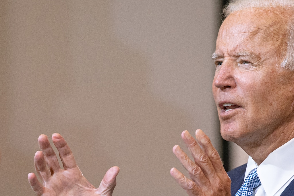 (Amr Alfiky/The New York Times)

Joe Biden, the Democratic presidential nominee, speaks at Mill 19 in Pittsburgh on Monday. "If you want to understand just what a challenge Biden faces in this election, though, study the struggle in my hometown, Minneapolis, over policing," writes Thomas L. Friedman.
