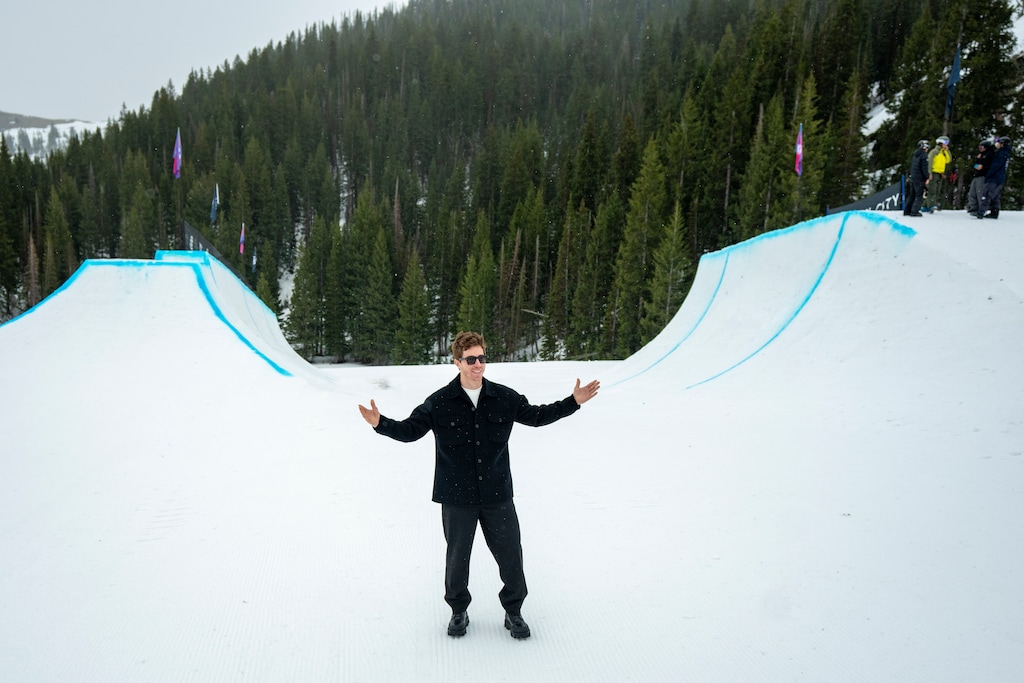 (Rick Egan | The Salt Lake Tribune) Shaun White at Park City Mountain Resort on Tuesday, March 31, 2026. White's Snow Tour is expected to make its debut at the resort during the 2026-27 ski season. 
