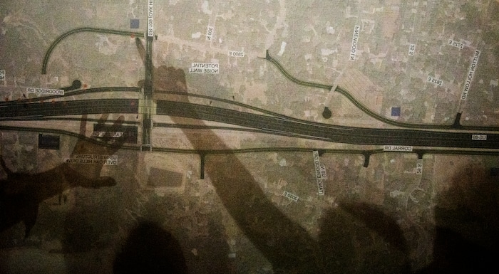 (Leah Hogsten | The Salt Lake Tribune) Davis County residents review the UDOT maps during the Thursday, September 7, 2017 public hearing in Layton.
Utah Department of Transportation (UDOT) representatives fielded hundreds of questions from concerned Davis County residents seeking information about the US-89 State Environmental Study and the proposal to convert US-89 in Davis County into a freeway. The formal public comment period continues through Monday September 25.