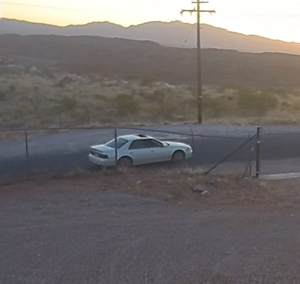 (Photo courtesy the Utah Division of Forestry, Fire and State Lands) Authorities released this image on Friday, July 17, 2020. Three teenagers accused of starting the July 13, 2020, Turkey Farm Road Fire near St. George were seen in this car that day.