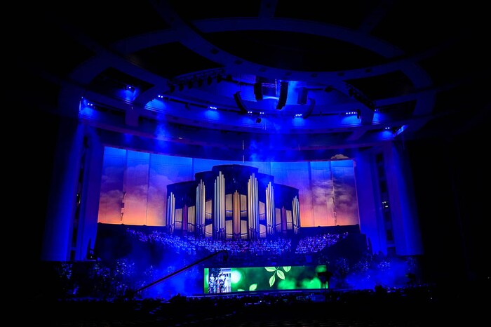 (Trent Nelson | The Salt Lake Tribune)
The dress rehearsal for “Be One,” an event put on by the LDS Church to celebrate the 1978 revelation on the priesthood on its 40th anniversary (which is June 1), in Salt Lake City, Thursday May 31, 2018.