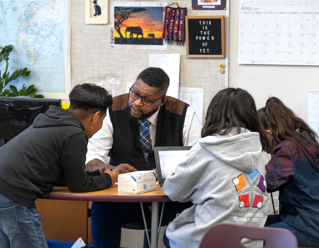 (Leah Hogsten | The Salt Lake Tribune) After school programs in Utah — like this one led by Guadalupe School teacher Reggie Jones in 2022 — may be in danger, education officials say, after the Trump administration halted some $35 million in federal money to Utah school districts.