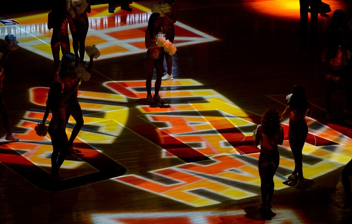 (Francisco Kjolseth  |  The Salt Lake Tribune)  The crowd gets pumped up as the Utah Jazz are introduced before the start of their game agains the Thunder in the NBA game at Vivint Smart Home Arena Sat., Dec. 22, 2018, in Salt Lake City.