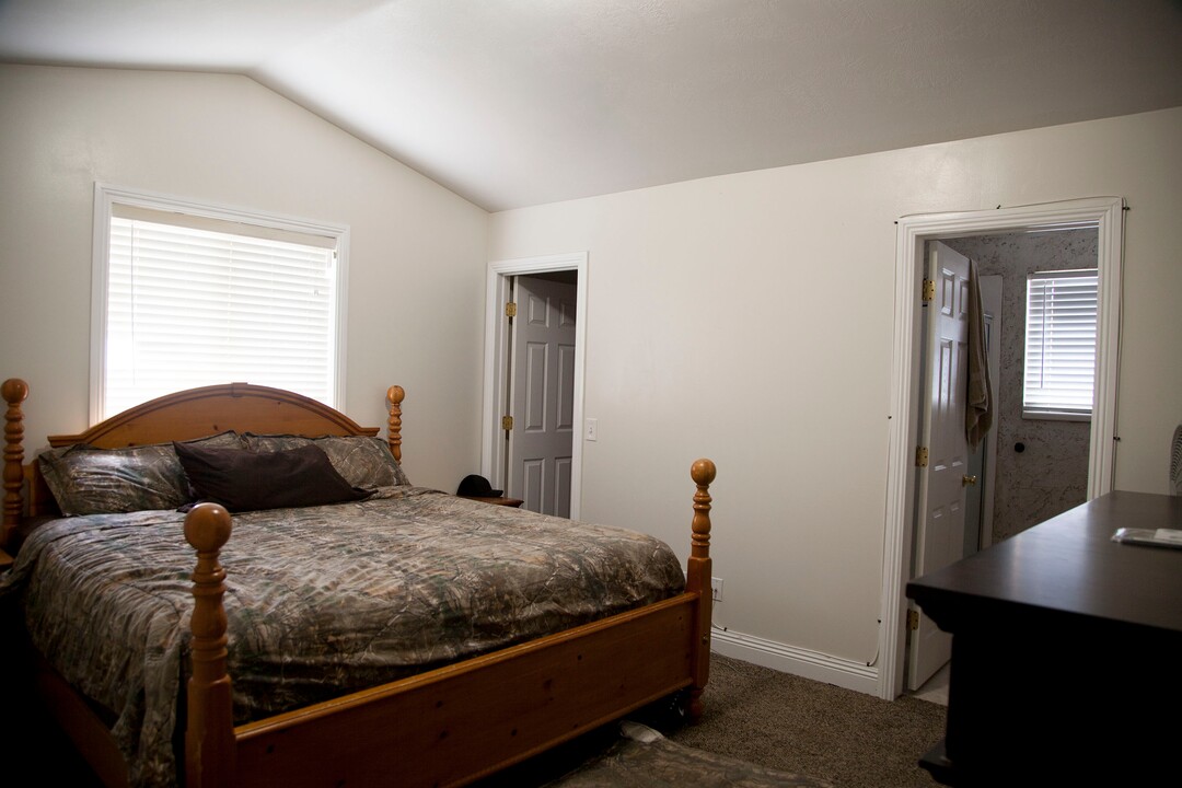 (Stella Yu |  The Salt Lake Tribune) This 2,252-square-foot rambler home in Tooele comes with four bedrooms, three baths, a family room, a kitchen with a bar. The backyard provides room for RV parking, with garden beds on the side yard. 