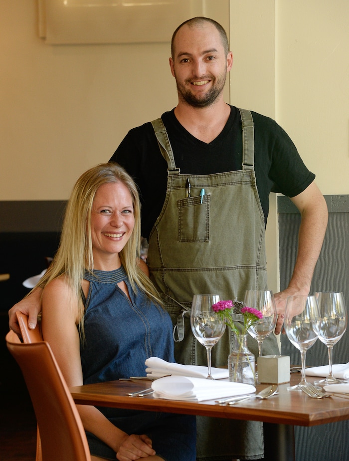 (Francisco Kjolseth  |  The Salt Lake Tribune)  Angelena and Andrew Fuller, owners and operators of Oquirrh, a new fine-dining restaurant in downtown Salt Lake City.