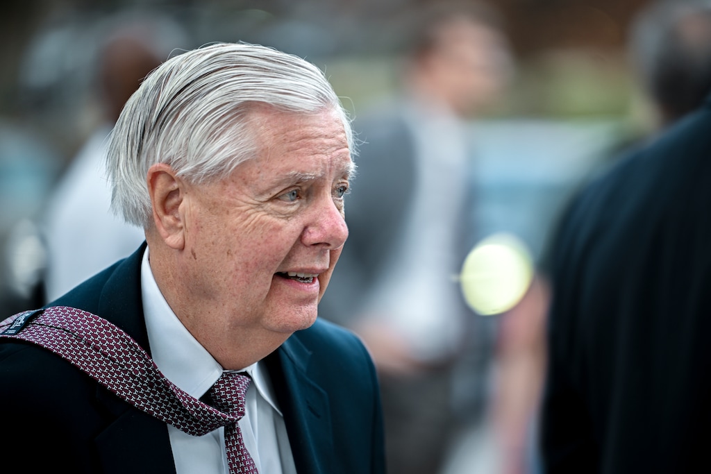 (Kenny Holston | The New York Times) Sen. Lindsey Graham (R-S.C.) on Capitol Hill in Washington, March 11, 2026.