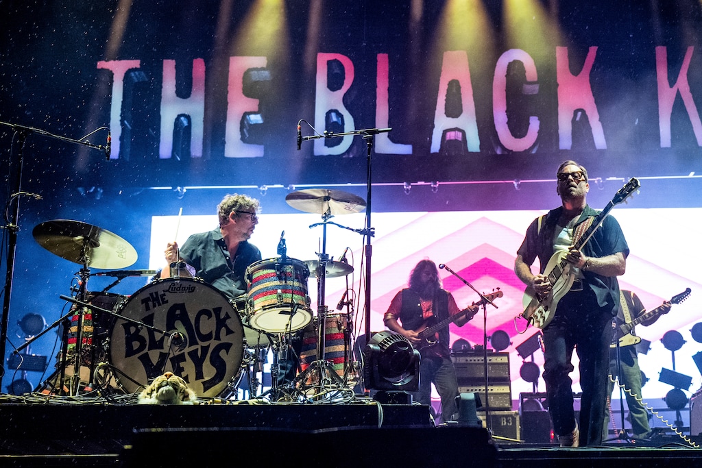 (Amy Harris | Invision/AP) Patrick Carney, left, and Dan Auerbach of The Black Keys perform during the Bourbon and Beyond Music Festival in 2023. The Black Keys will kick off the 2026 Ogden Twilight concert series.