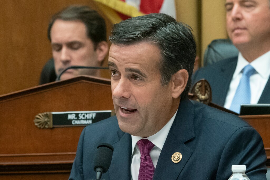 (J. Scott Applewhite | AP Photo) In this Wednesday, July 24, 2019 photo, Rep. John Ratcliffe, R-Texas, a member of the House Intelligence Committee, questions former special counsel Robert Mueller as he testifies to the House Intelligence Committee about his investigation into Russian interference in the 2016 election, on Capitol Hill in Washington. President Donald Trump announced Sunday, July 28 that he will nominate Rep. Ratcliffe to replace Director of National Intelligence Dan Coats, who is leaving his job next month.