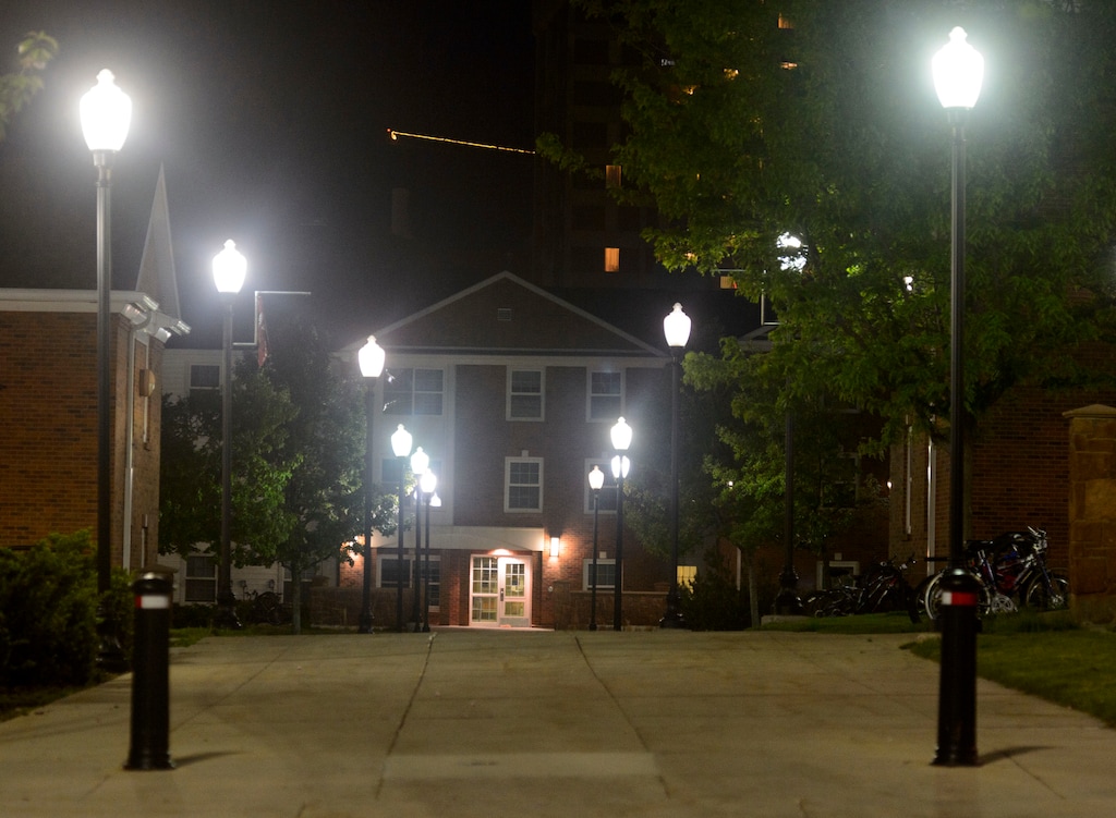 (Steve Griffin | Tribune file photo)  Lights in the student housing area at the University of Utah campus in Salt Lake City on Wednesday, May 9, 2018.
