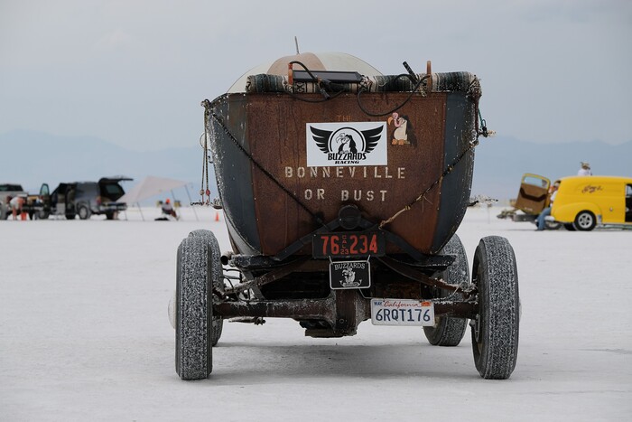 (Francisco Kjolseth  |  The Salt Lake Tribune)  Speed Week kicks off at the Bonneville Salt Flats outside Wendover on Monday, Aug. 14, 2017.
