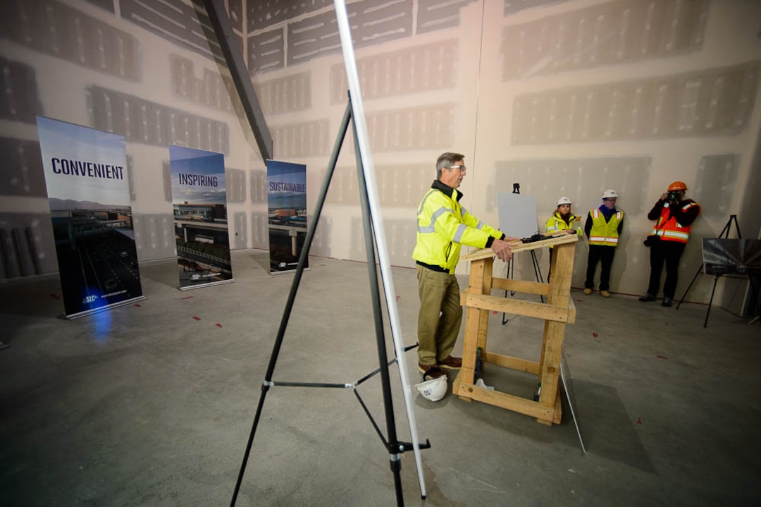 (Trent Nelson | The Salt Lake Tribune)Bill Wyatt, Executive Director, Salt Lake City International Airport, announces the retail shops that have been selected for the first phase of the rebuilt airport at a news conference on Tuesday Dec. 18, 2018.