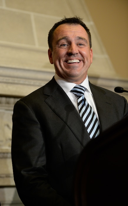 Francisco Kjolseth  |  The Salt Lake TribuneThe House Republicans choose Rep. Greg Hughes as the new House Speaker during a closed election meeting at the Utah State Capitol on Thursday, Nov. 6, 2014.