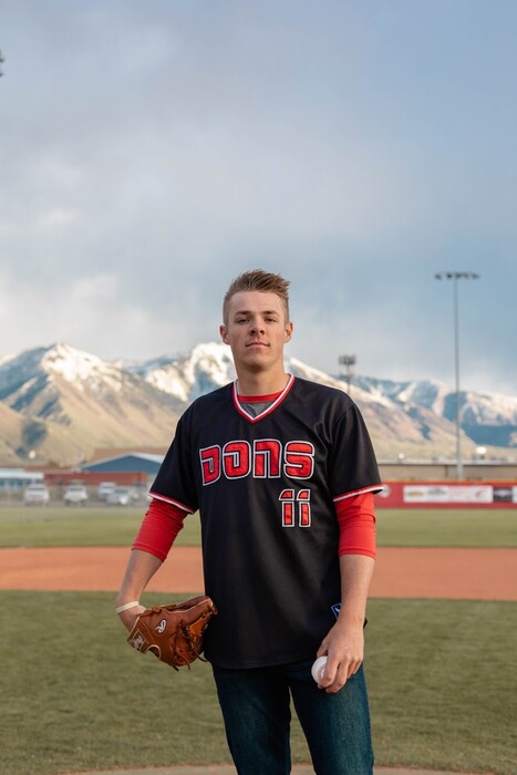 (Photo courtesy of the Nielson family) Cy Nielson was of Spanish Fork High was named the Gatorade Utah Baseball Player of the Year on Thursday. Nielson is a senior left-handed pitcher who also batted .400 on the season and hit two home runs.