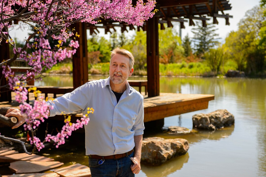 (Trent Nelson  | The Salt Lake Tribune) Jimmy Turner, the new executive director of Red Butte Garden, in Salt Lake City on Wednesday, May 6, 2020.