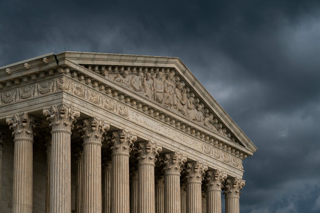 (J. Scott Applewhite | AP Photo) The Supreme Court is seen under stormy skies in Washington, Thursday, June 20, 2019.