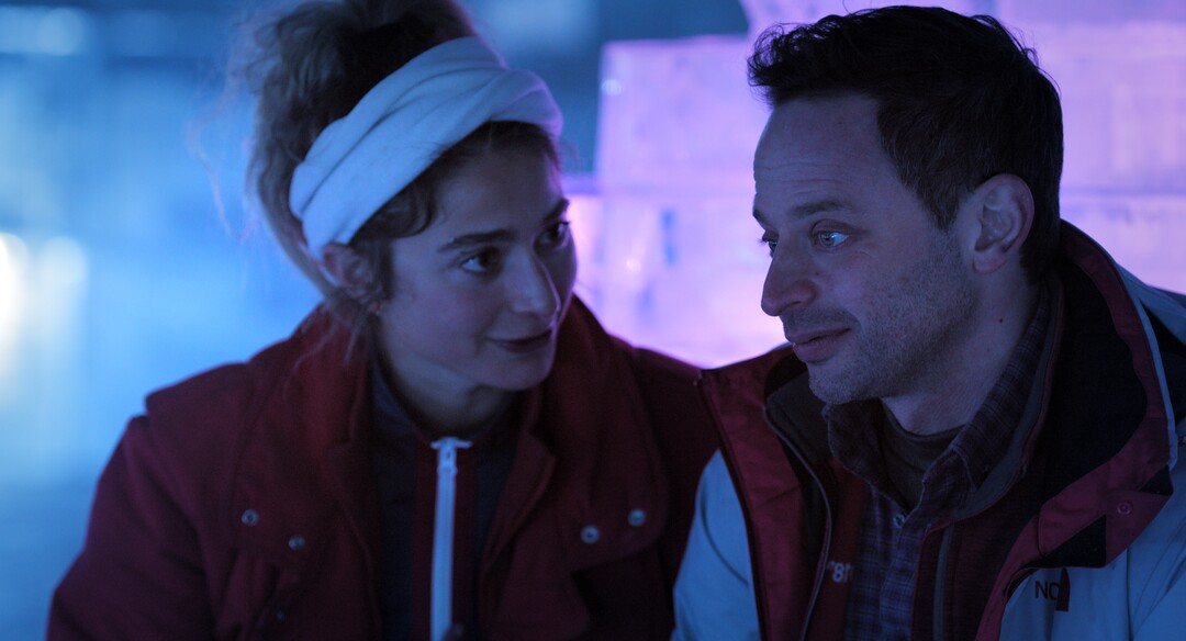(Photo courtesy of IFC Films) Alexi Pappas, left, plays Penelope, an Olympic cross-country skier, and Nick Kroll plays Ezra, a volunteer dentist at the PyeongChang games, in the romantic comedy "Olympic Dreams," filmed on location at the 2018 Winter Olympics. It opens Friday, Feb. 21, 2020, at the Broadway Centre Cinemas in Salt Lake City.