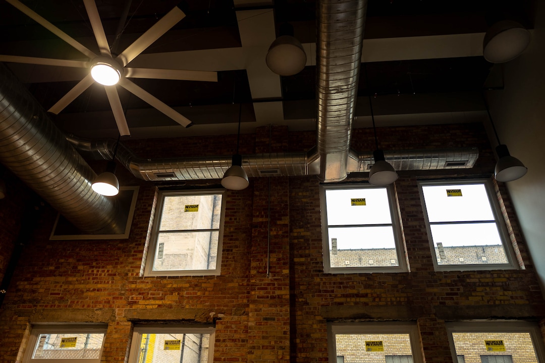 (Trent Nelson  |  The Salt Lake Tribune) 
Windows that have been restored to the Kearns Building in Salt Lake City on Wednesday, Nov. 20, 2019. Hines, the global real estate firm that owns the Kearns Building, has launched a $25 million renovation of the 108-year-old building at 136 South Main Street.