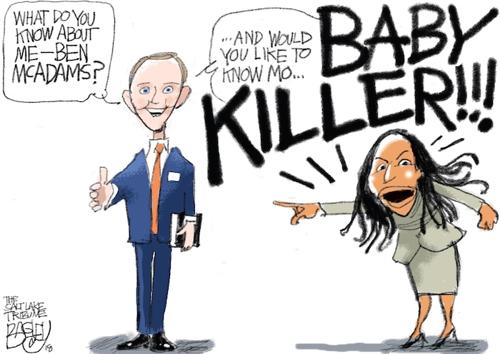 This Pat Bagley cartoon appears in The Salt Lake Tribune on Wednesday, May 2, 2018.