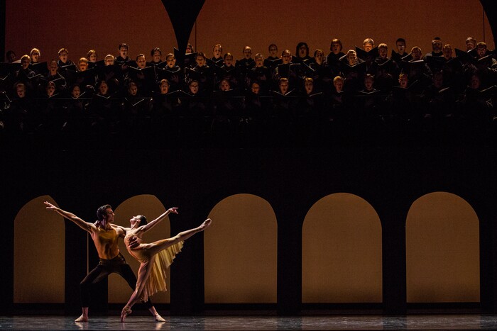 (Courtesy  Luke Isley) Ballet West Principal Artists Beckanne Sisk and Chase O'Connell perform in Nicolo Fonte's "Carmina Burana."