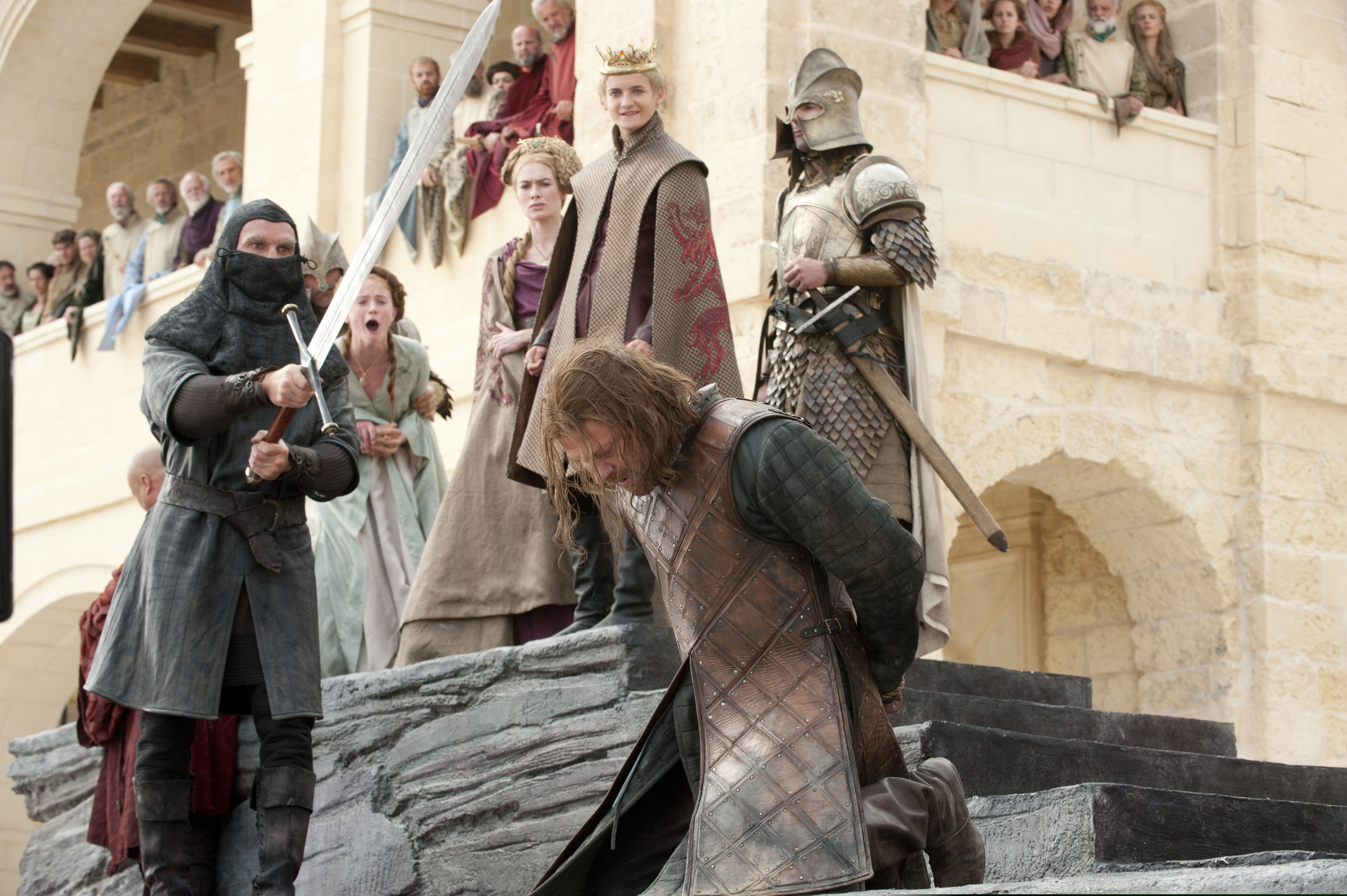 This photo of released by HBO shows Sean Bean portraying Eddard Stark in "Game of Thrones." Where most “Game of Thrones” fans were horrified by the beheading of the beloved Ned Stark and blamed it on a ruthless king, Columbia University business professor Bruce Craven saw a lesson in failed leadership. The final season of the popular series premieres on April 14. (HBO via AP)