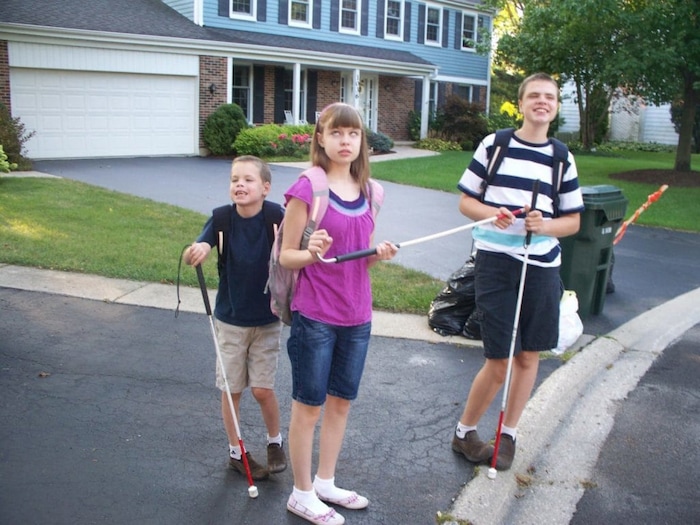 (Courtesy of the Chappell family)  James, Elizabeth and Christopher Chappell in 2010.