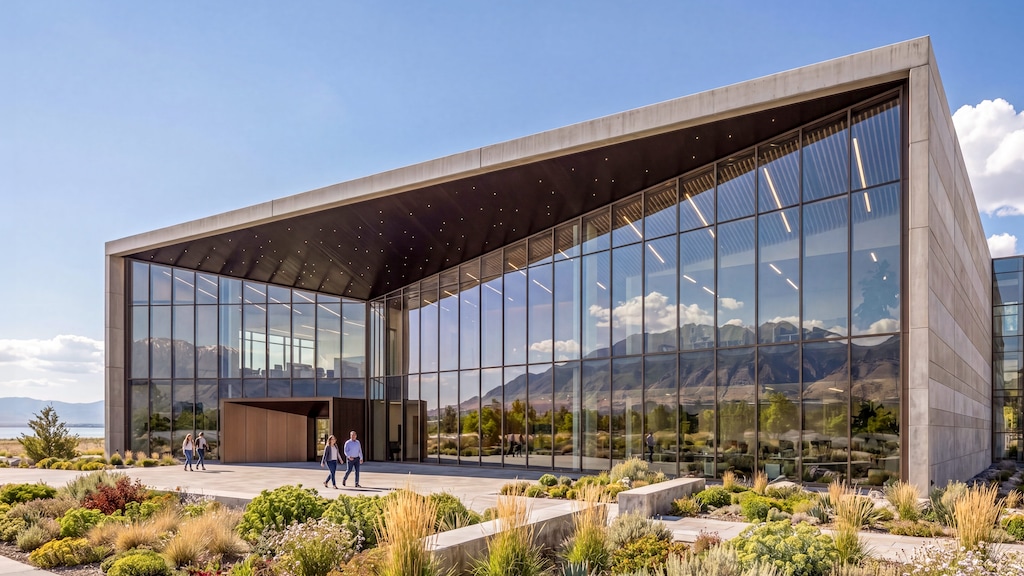 (O'Leary Digital) Renderings of the proposed Stratos data center project to be constructed in remote Box Elder County.