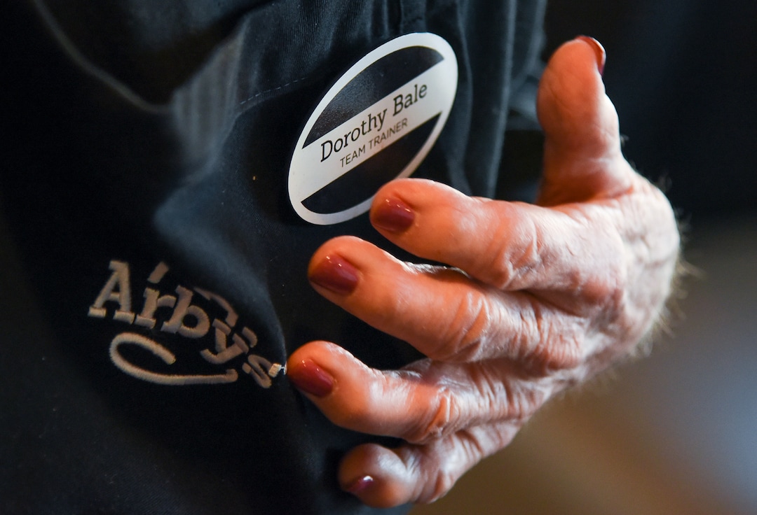 (Francisco Kjolseth  |  The Salt Lake Tribune)  After 25 years at Arby's, 94-year-old Dorothy Bale has no plans to retire from the job she started when she was 69.