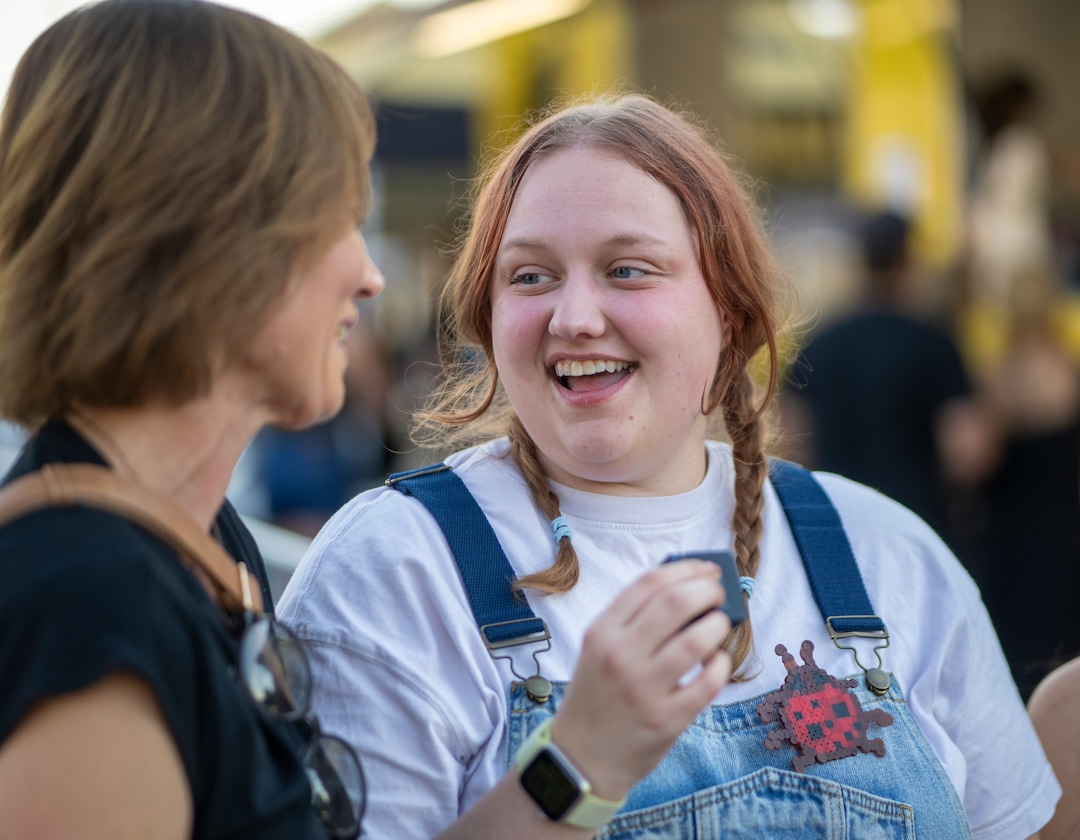 (Rick Egan | The Salt Lake Tribune) Glad & Sadie Hutchings, before the Noah Kahn concert on Tuesday, Aug. 25, 2026.