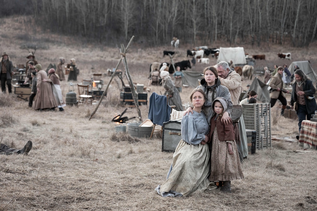 (Michelle Faye |FX) Innocent victims are about to be killed in the Mountain Meadows Massacre in "Under the Banner of Heaven."