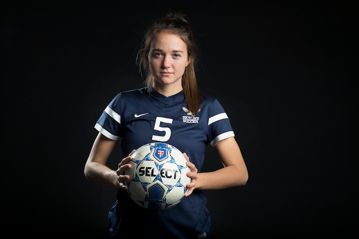 (Scott Sommerdorf   |  The Salt Lake Tribune)   Cassidy Orr of Skyline, Friday, December 8, 2017.  