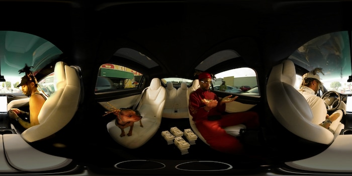 (Andrew Schwartz  |  courtesy Sundance Institute) A flattened 360-degree image from Yung Jake's "On My Way," which will appear in the New Frontier VR Experiences program of the 2018 Sundance Film Festival.