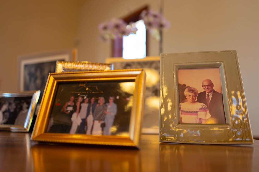 (Trent Nelson  |  The Salt Lake Tribune)  Photos of Norma Matheson, and her husband Scott, at her memorial service in Salt Lake City on Sunday Sept. 1, 2019.
