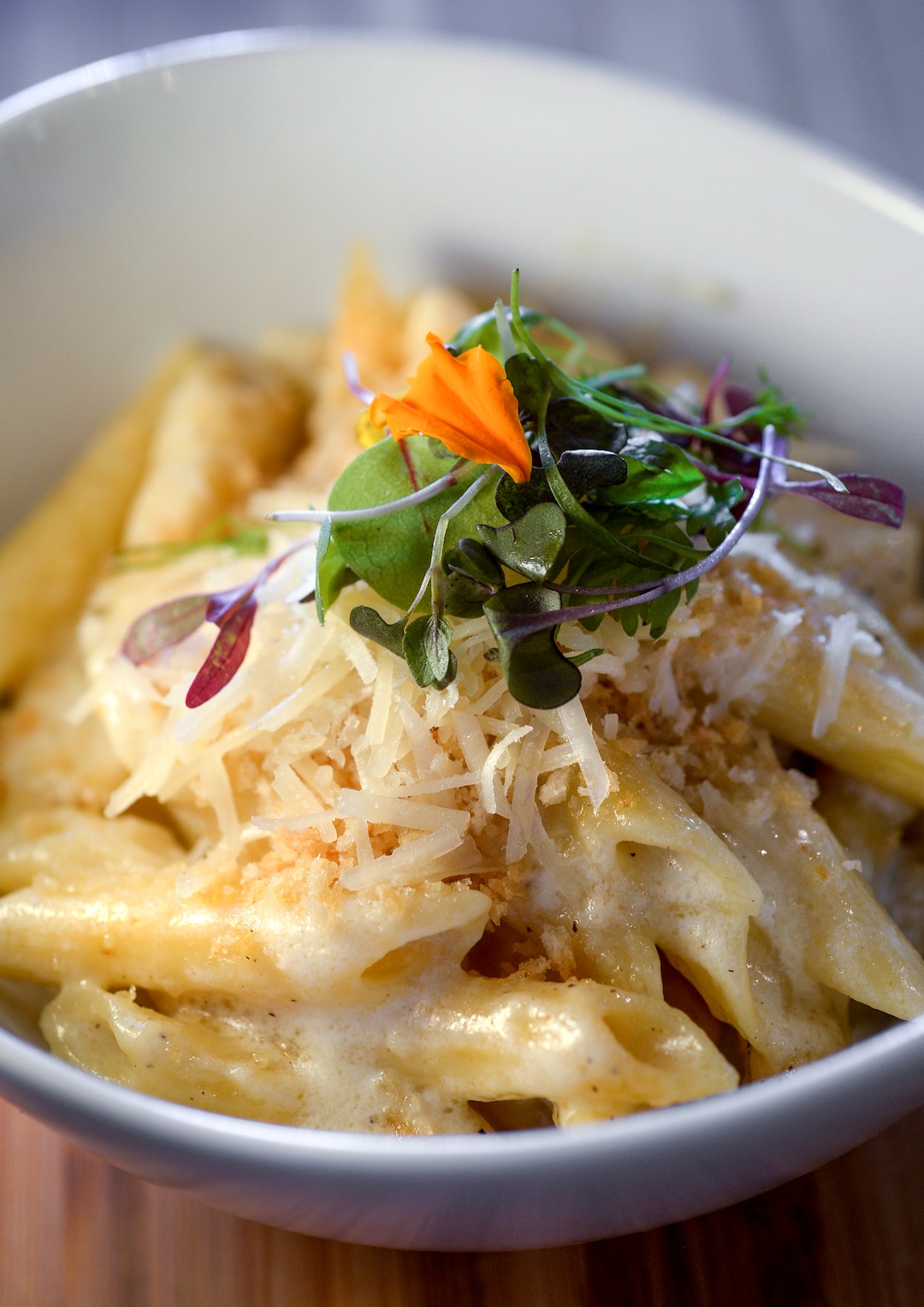 (Leah Hogsten  |  The Salt Lake Tribune) Cotton KitchenÕs Beehive Mac and Cheese, $4. Cotton Kitchen serves an all-day breakfast and lunch. While a global influence is apparent, the menu feels most cohesive around the clean-eating concept, focusing on health-conscious and plant-based dishes made with as few ingredients as possible.