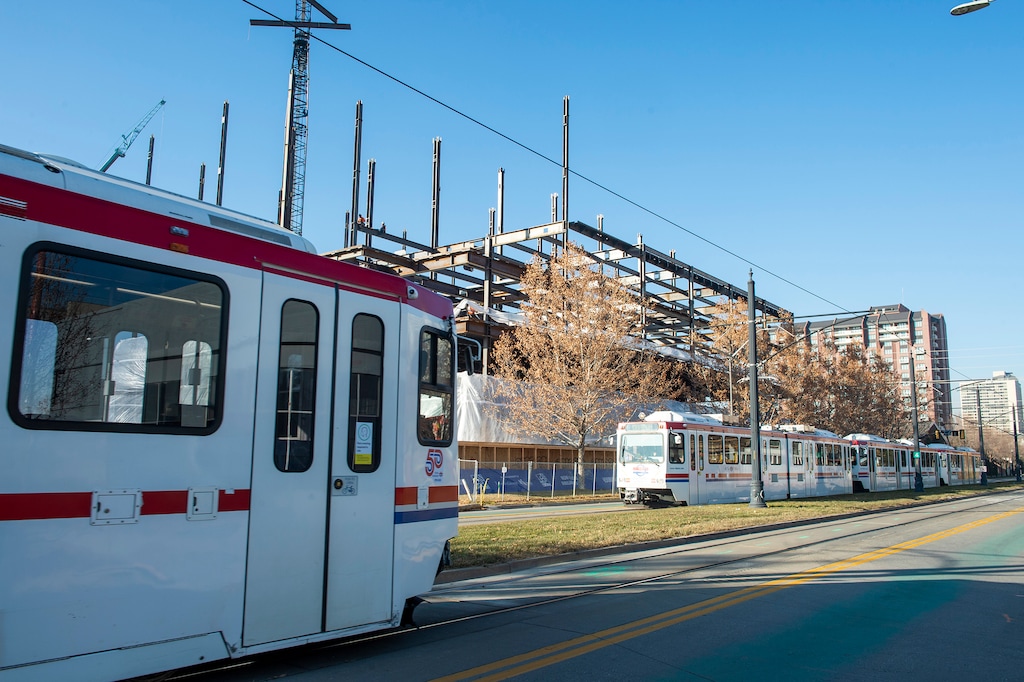 (Rick Egan | The Salt Lake Tribune) The city has allocated a key piece of cash to proceed with building a new TRAX station at 650 Main with the help of donations from developers with big projects in the neighborhood, Tuesday, Dec. 8, 2020.