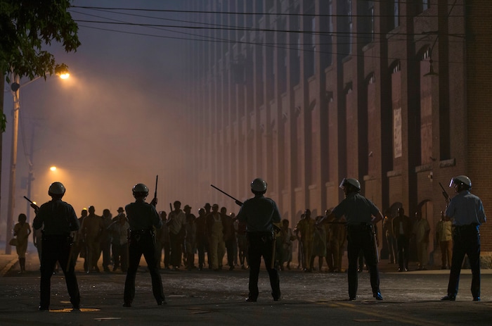 This image released by Annapurna Pictures shows a scene from "Detroit." (Francois Duhamel/Annapurna Pictures via AP)