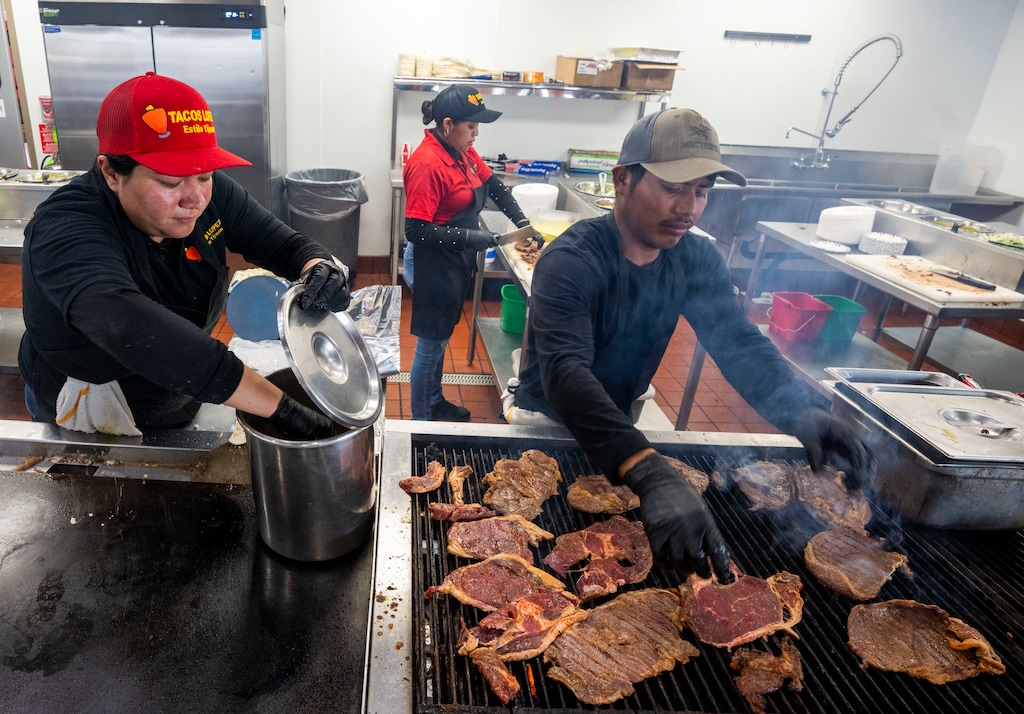 (Rick Egan | The Salt Lake Tribune)  Tacos Lopez Mexican restaurant on Redwood Road, on Monday, April 1, 2024.