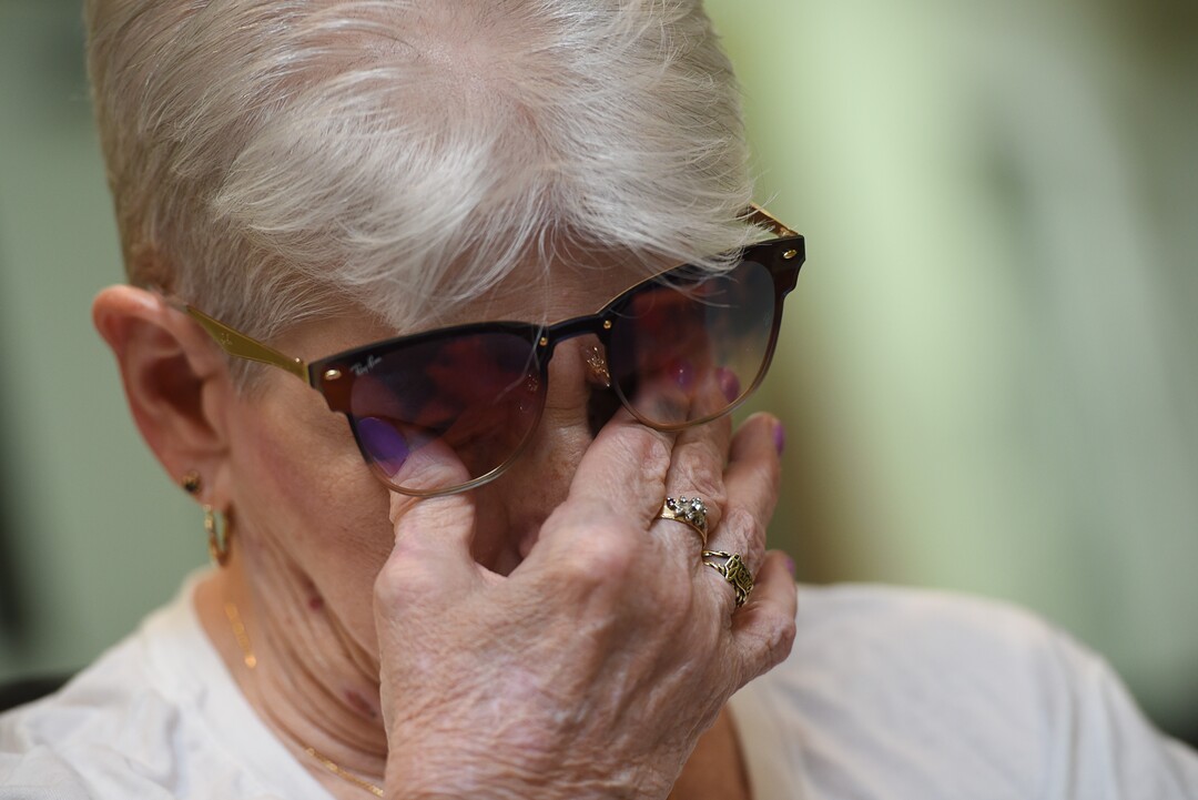 (Francisco Kjolseth  |  The Salt Lake Tribune)  Bonnie Foerster, 74, of South Salt Lake becomes emotional as she describes the passing of her partner of 50 years, Beverly Grossaint, who died in May of this year. A few hours later on Tuesday, Aug. 21, 2018, a judge provided the legal recognition and allowed her to be legally married.