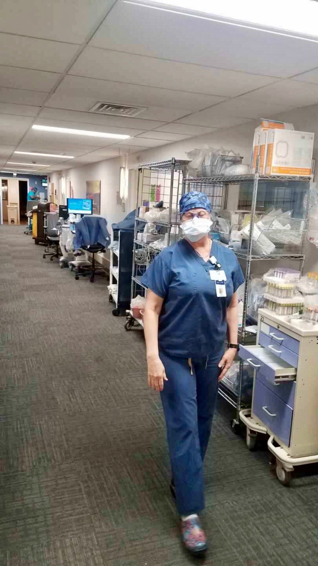 (Photo Courtesy of Intermountain Healthcare) Pictured is Dixie Harris working at Northwell Health's Southside Hospital in New York.