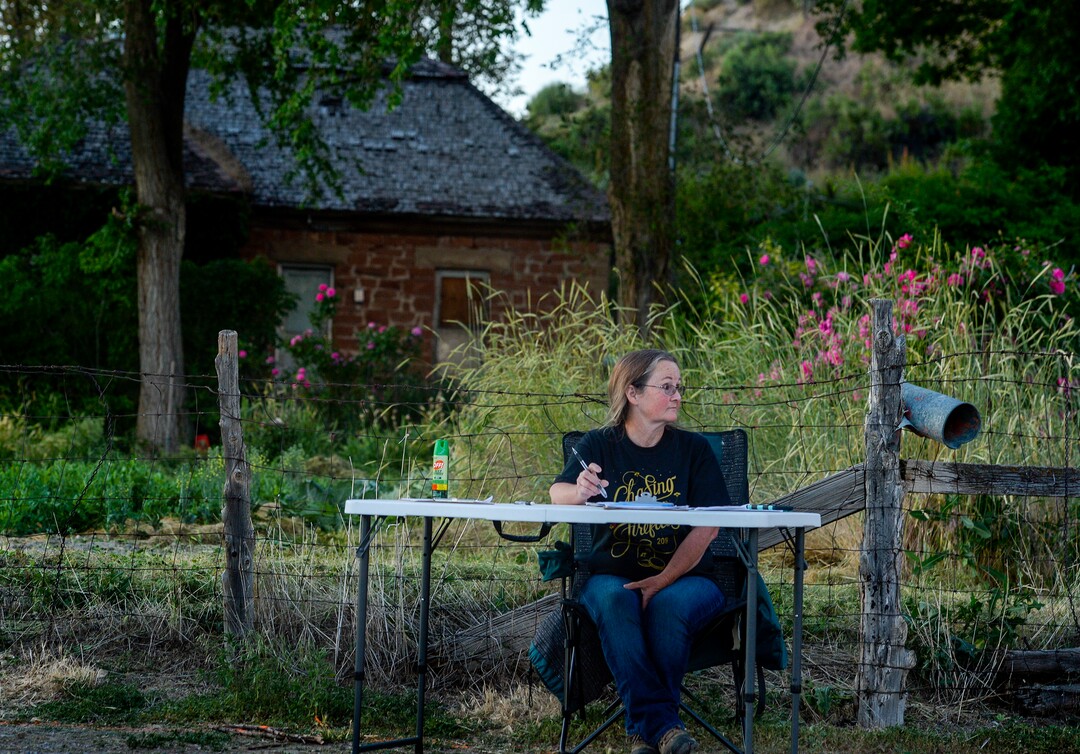 (Leah Hogsten  |  The Salt Lake Tribune) Diane Garcia leads tours through her fields for free, simply to share in the experience and to educate others about fireflies, their short-lived lifecycle and what endangers their fragile ecosystem. Fireflies have been twinkling in the hay fields of Garcia's family farm, Thompson Century Farm near Spanish Fork, since her great-great-grandfather Samuel Thompson settled the farm in 1800s. The farm and its wet, marshy habitat is perfect for the fireflies' annual mating rituals every year, roughly from late May to early July. Garcia leads tours through her fields for free, simply to share in the experience and to educate others about fireflies, their short-lived lifecycle and what endangers their fragile habitat.