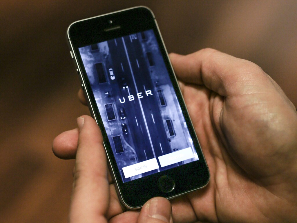 UberEATS, a new food delivery services, launches in Salt Lake County on Wednesday, Sept. 20. (AP Photo/Mosa'ab Elshamy, File)