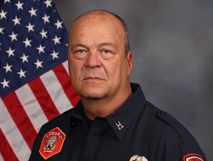 (Unified Fire Authority) Capt. Merrill Bone, who served 35 years with Unified Fire Authority and Salt Lake City Fire Department, died Oct. 31, 2021, from complications of COVID-19.