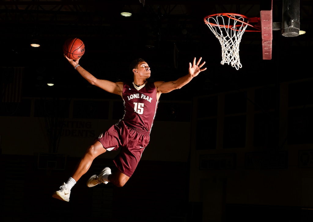 Francisco Kjolseth | The Salt Lake Tribune
Lone Peak guard Frank Jackson is one of the best high school basketball players to ever suit up in Utah. He's been named the All-Tribune MVP.