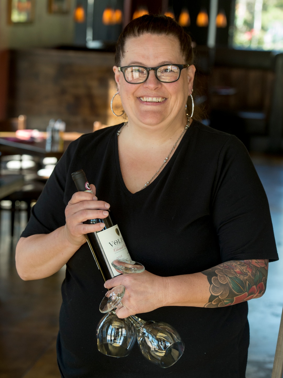 (Rick Egan  |  The Salt Lake Tribune)     Waitress Dounia Livingston, at Fratelli's Italian Ristorante, in Sandy, Thursday, Sept. 20, 2018.