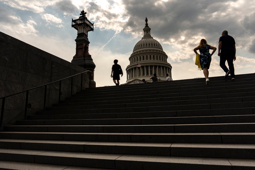 (Kent Nishimura | The New York Times) The Capitol building in Washington, on Monday, July 29, 2024.