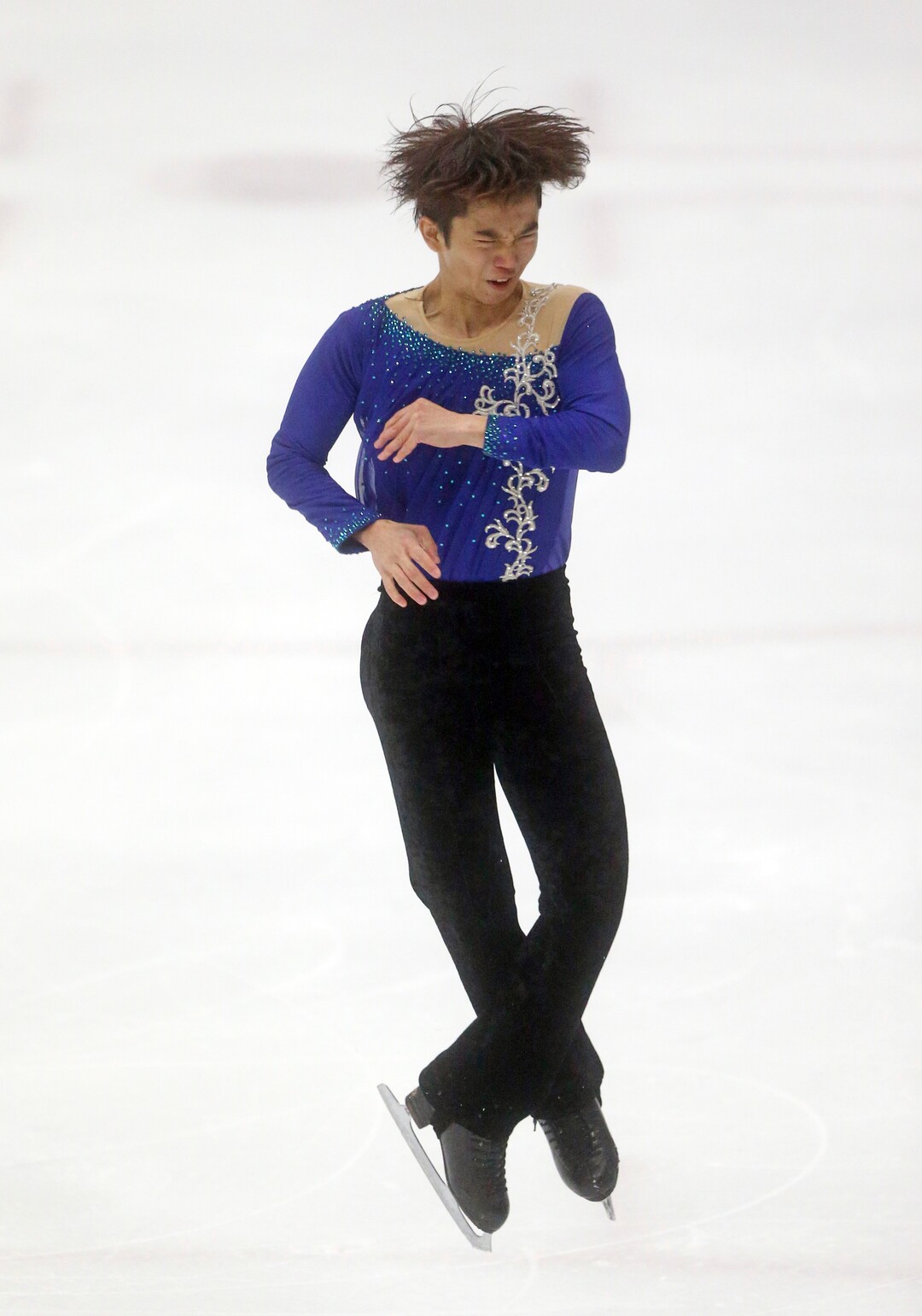 Japan's Kazuki Tomono competes during in the men's short program at the U.S. International Figure Skating Classic in Salt Lake City, Thursday, Sept. 14, 2017. (AP Photo/Rick Bowmer)
