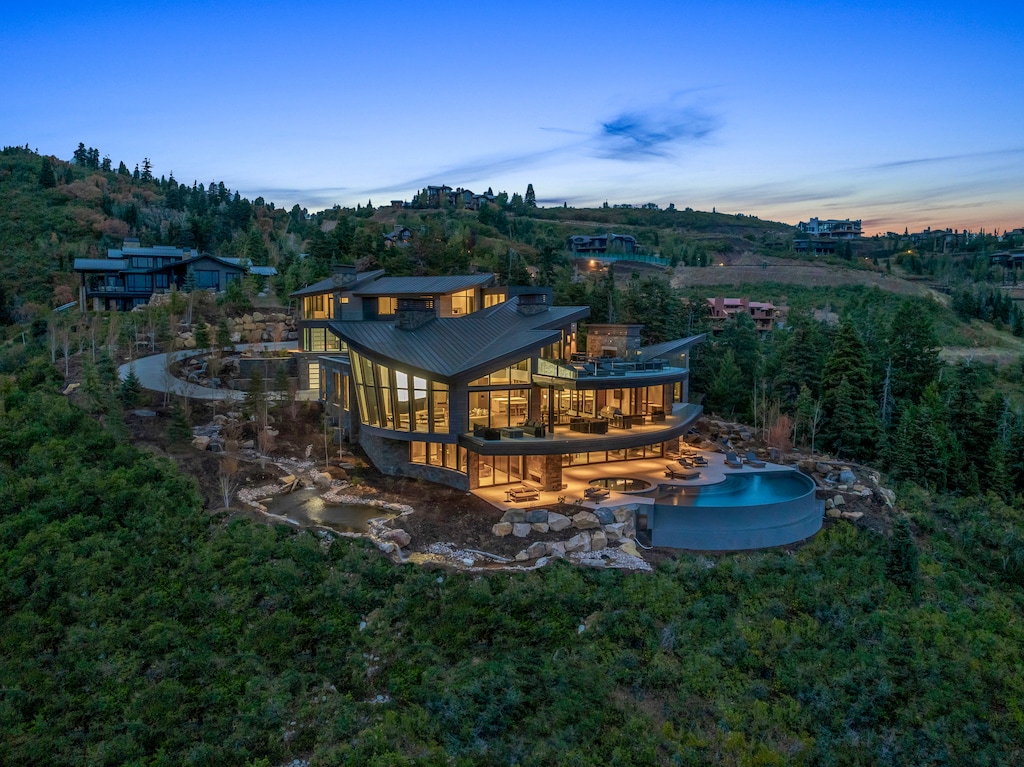 (Engel & Völkers) Among the features of a house that was listed Friday, Sept. 20, 2024, for $65 million in Deer Crest at Deer Valley Resort are an indoor NBA regulation-size basketball court and a personal ski lift.